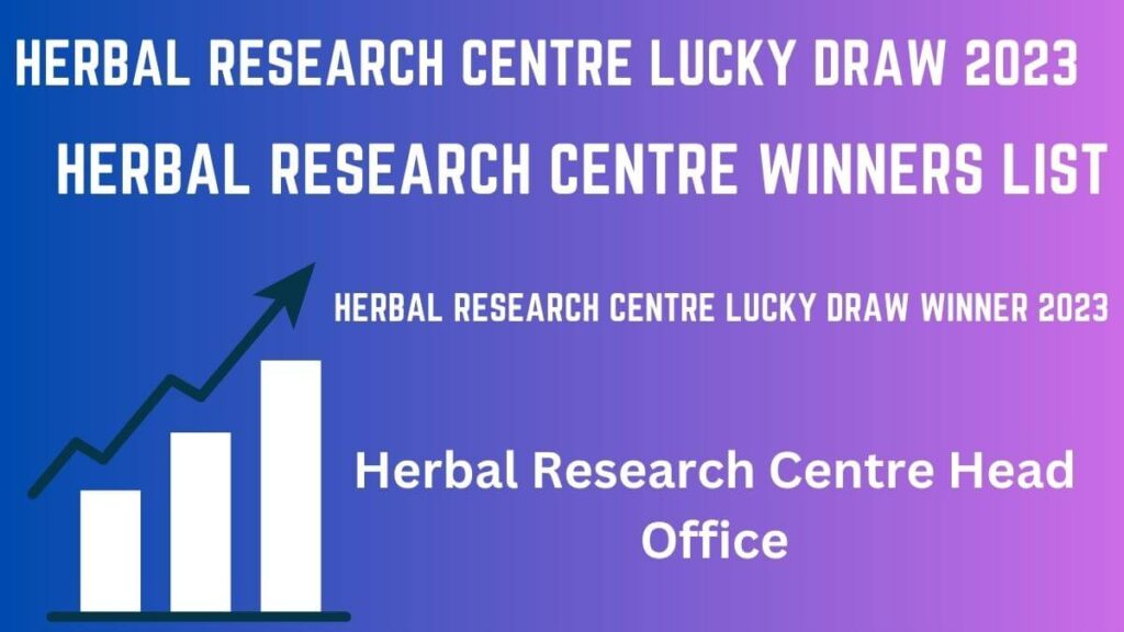 HERBAL RESEARCH CENTRE LUCKY DRAW 2023
HERBAL RESEARCH CENTRE WINNERS LIST

QL LVR RTT QQ LT Re Fx

Herbal Research Centre Head
i Office