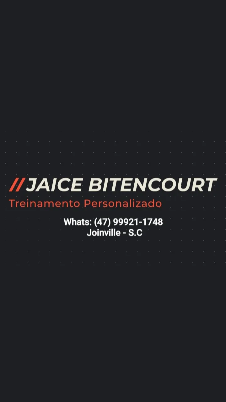 //JAICE BITENCOURT

Treinamento Personalizado

Whats: (47) 99921-1748
NLT [
