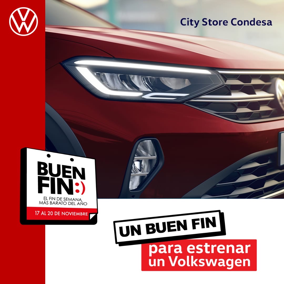 City Store Condesa

17 AL 20 DE NOVIEMBRE
4

para estrenar
un Volkswagen
