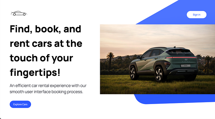 Find, book, and
rent cars at the
touch of your
fingertips!
