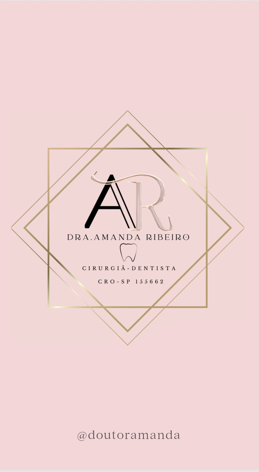 \)

DRA.AMANDA RIBEIRO

V

CIRURGIA-DENTISTA

CRO-SP 155662

\/

@doutoramanda