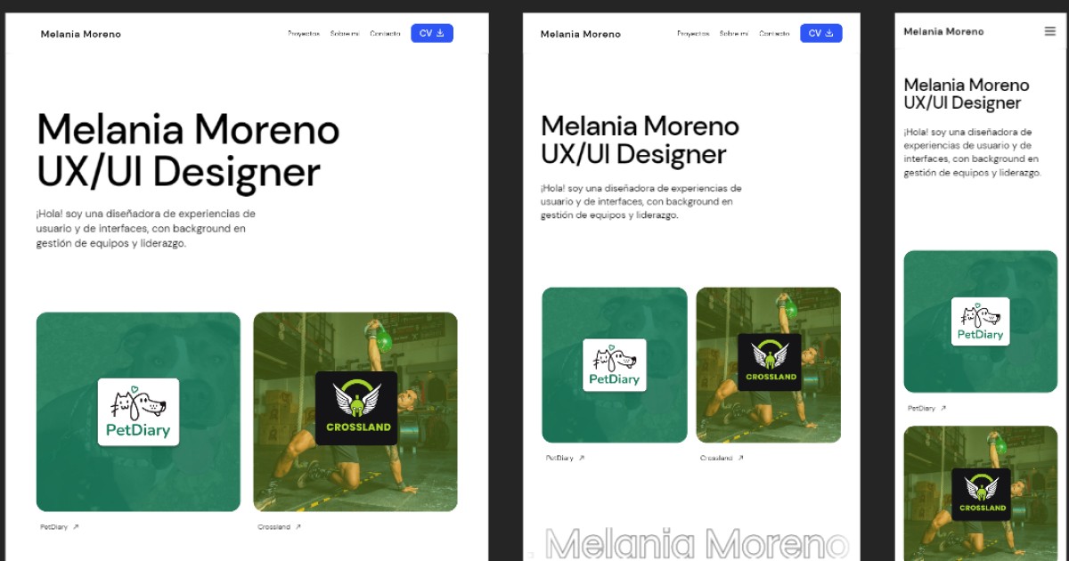Melania Moreno
UX/UI Designer

Maiania Morens

Melania Moreno
UX/UI Designer

Melania Moreno
UX/UI Designer