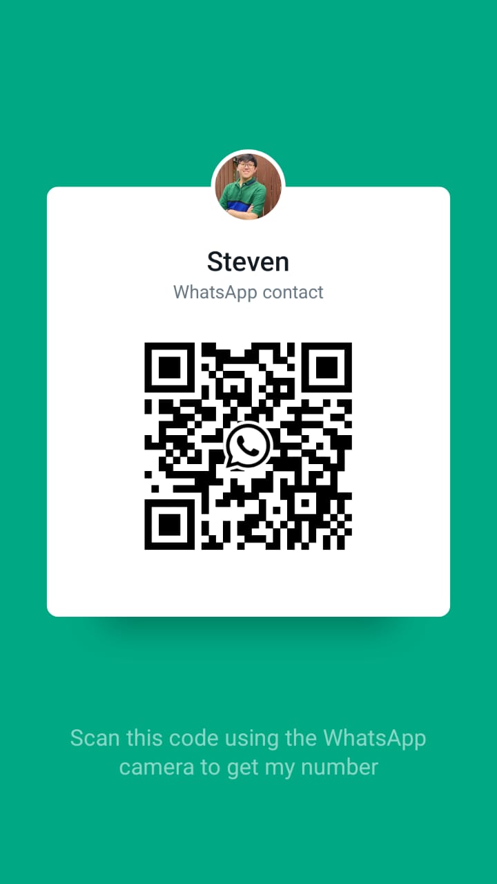 &amp;

Steven
WhatsApp contact

   

Scan this code using the WhatsApp
camera to get my number