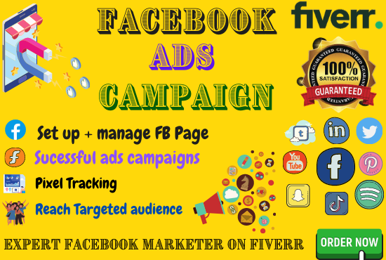 vx fiver.

{for

© setup manage 8 rage 9 @®

) Sucessful ads campaigns ‘ ois eo

= Pixel Tracking
Ti Reach Targeted adhence er oC J HSS

EXPERT FACEBOOK MARKETER ON F v ERR