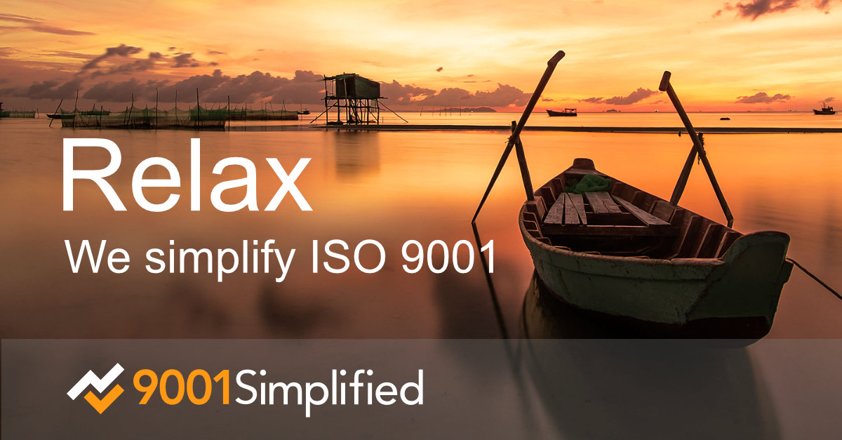 Re Bw A

We simplify ISO 9001

2% 9001Simplified