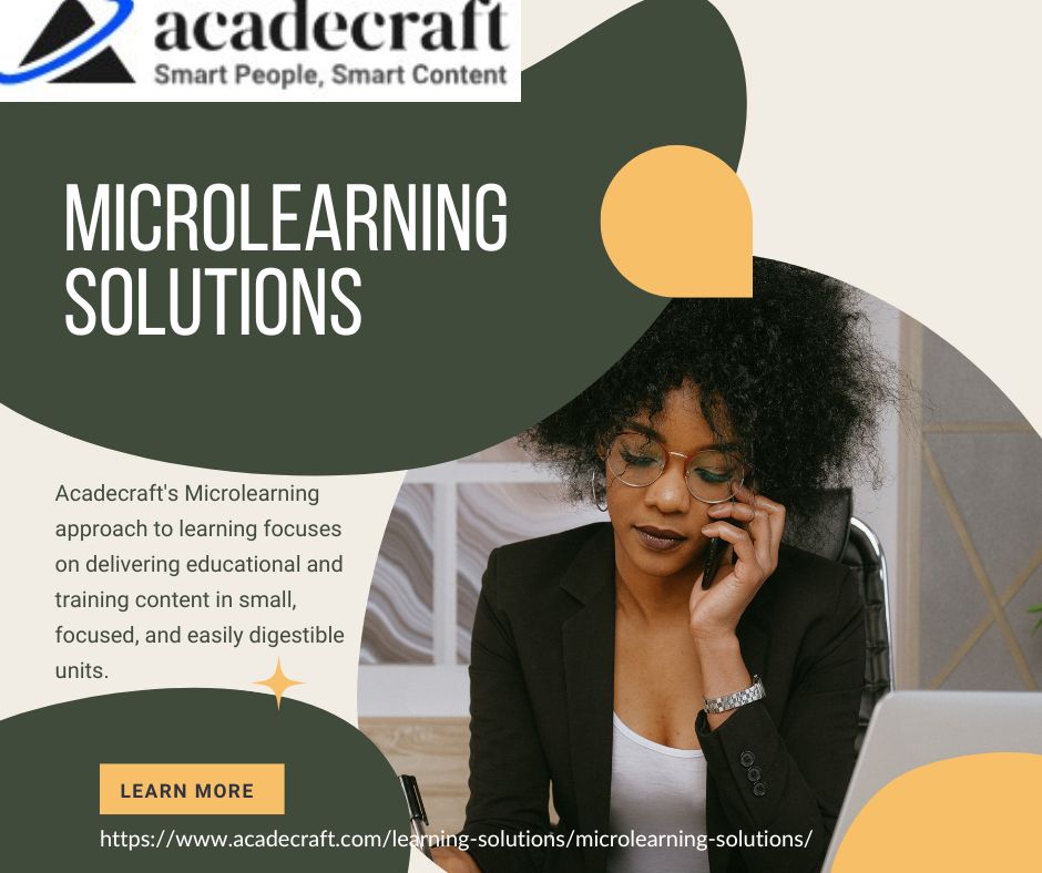 LEE
SOLUTIONS

  
  
  
   
 

Acadecraft's Microlearning

 

approach to learning fo

 

uses

on delivering educational and

NN
training content in small, \
focused, and easily digestible A

units

LEARN MORE

https://www. a. rolearning-solutions/