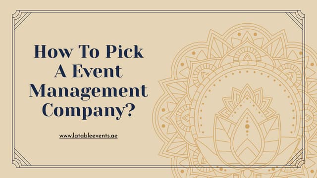How To Pick
A Event
Management
Company?

memlotobicerestioe