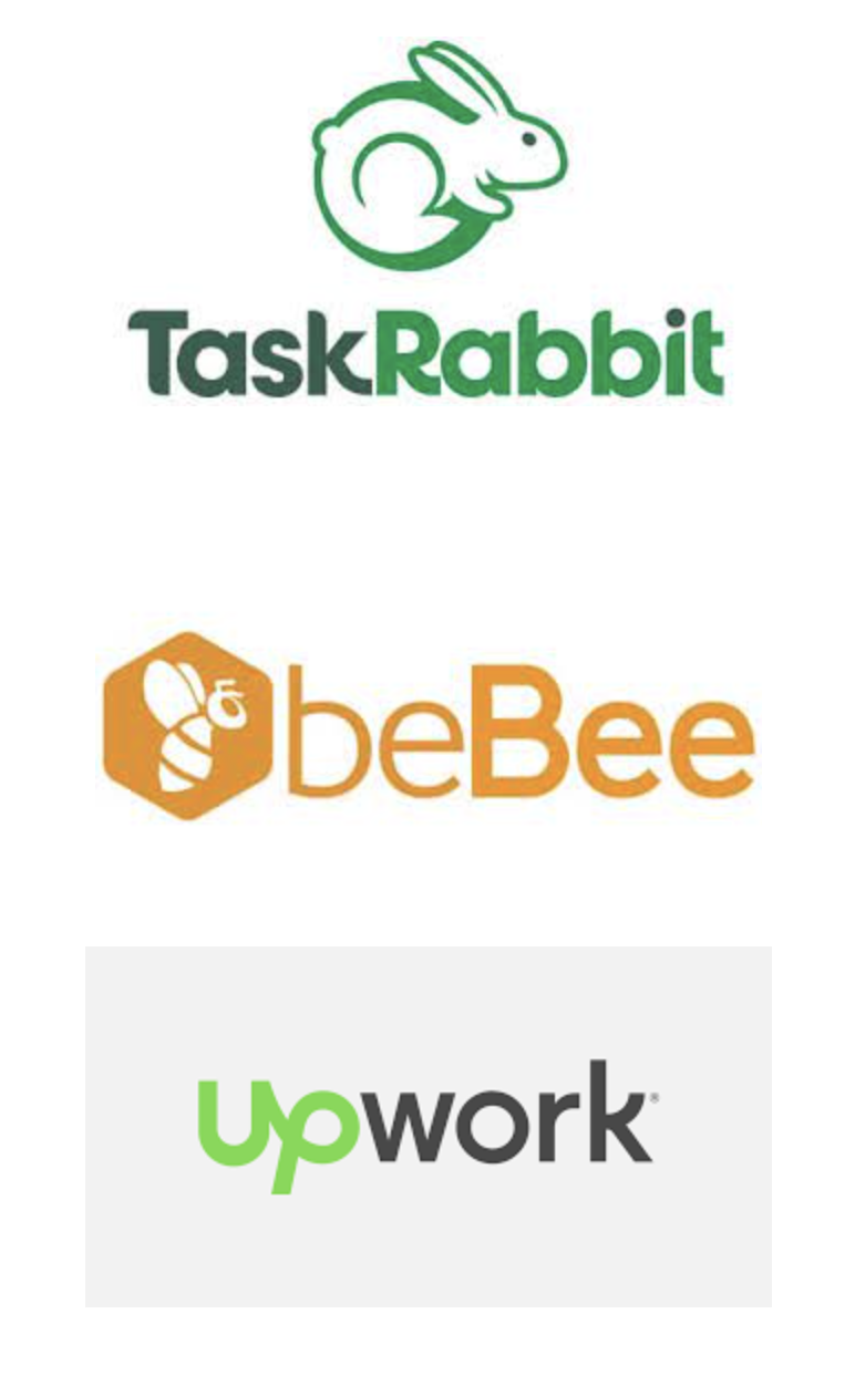 G>

TaskRabbit

SbeBee

Upwork