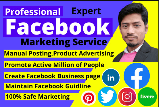 Professional

Facebook

anual Posting, Product Advertising

   

Promote Active Million of 2)

   
 
 

 
  

Create Facebook Business

Maintain Facebook Guidline
100% Safe Marketing ® 2