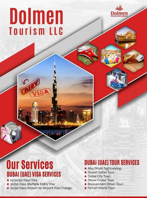 Dolmen

Tourism LLC

     
    

 

Our Services

DUBAI (AE) VISA SERVICES

OUBAI (UAE) TOUR SERVICES