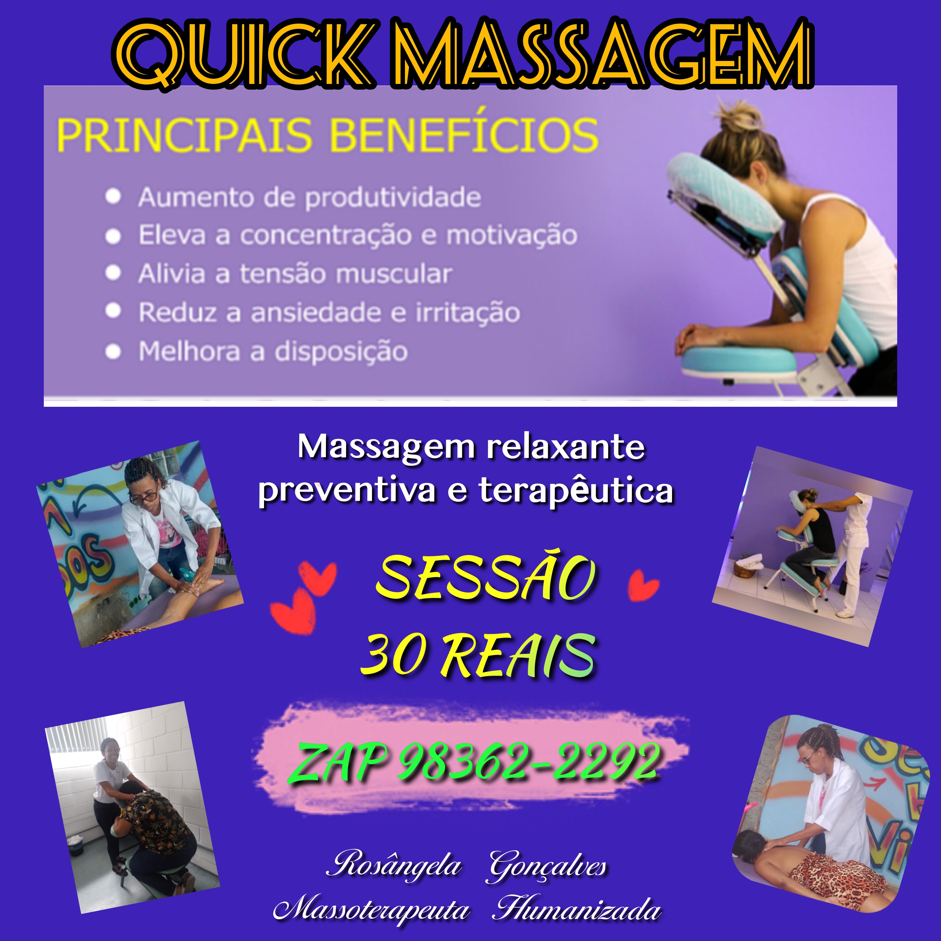 Massagem relaxante
preventiva e terapeéutica «

wv SESSAO «
30 REALS

 
 

AL

 

 

RAR Tee,
Need Sumnarnizada