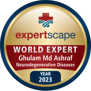 =
expertscape

{ONS (1138
Ghulam Md Ashraf
Neurodegenerative Diseases