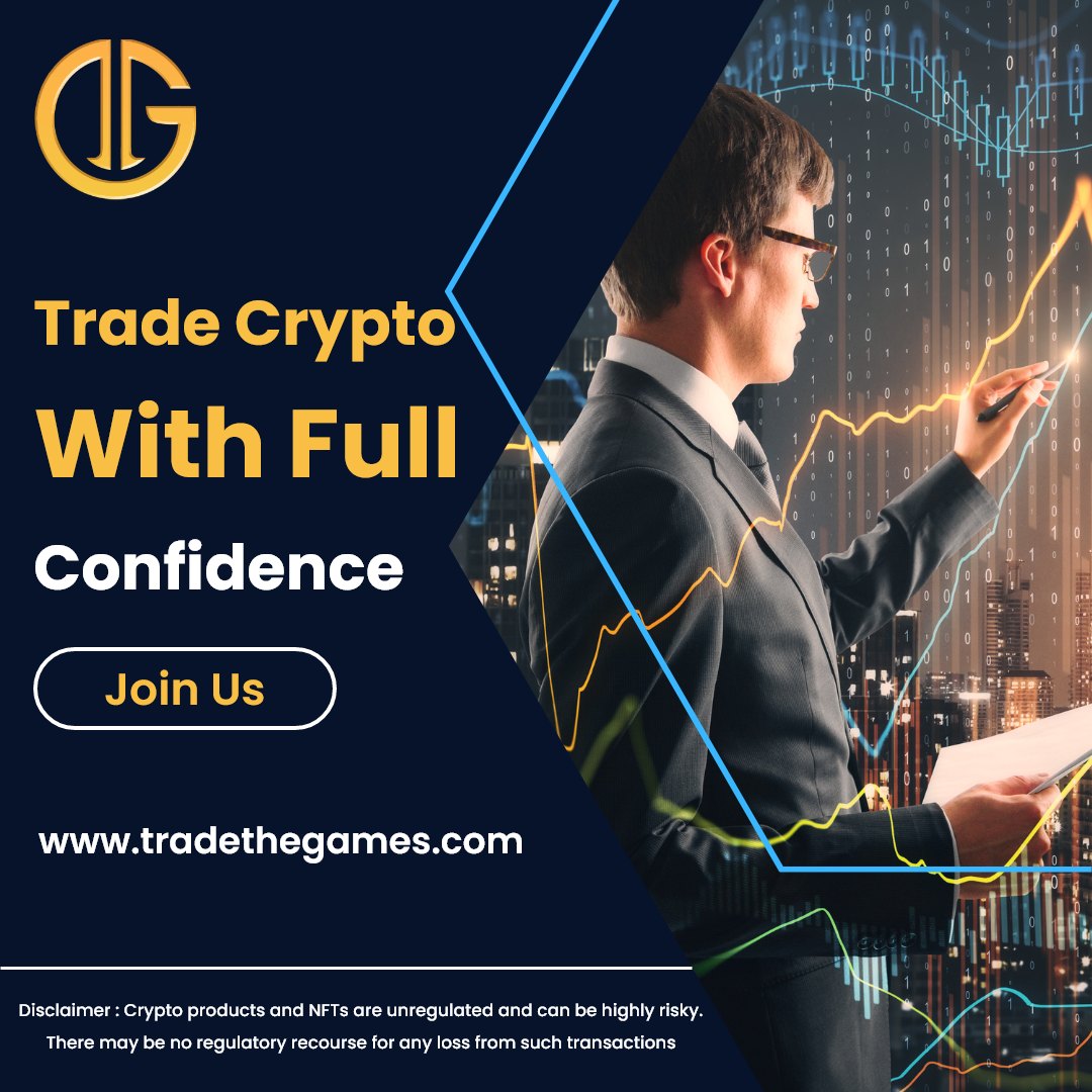 Confidence

www.tradethegames.com

Disclaimer : Crypto products ond NF Ts are unregulated and can be highly risky.
There may be no regulatory recourse for any loss from such transactions