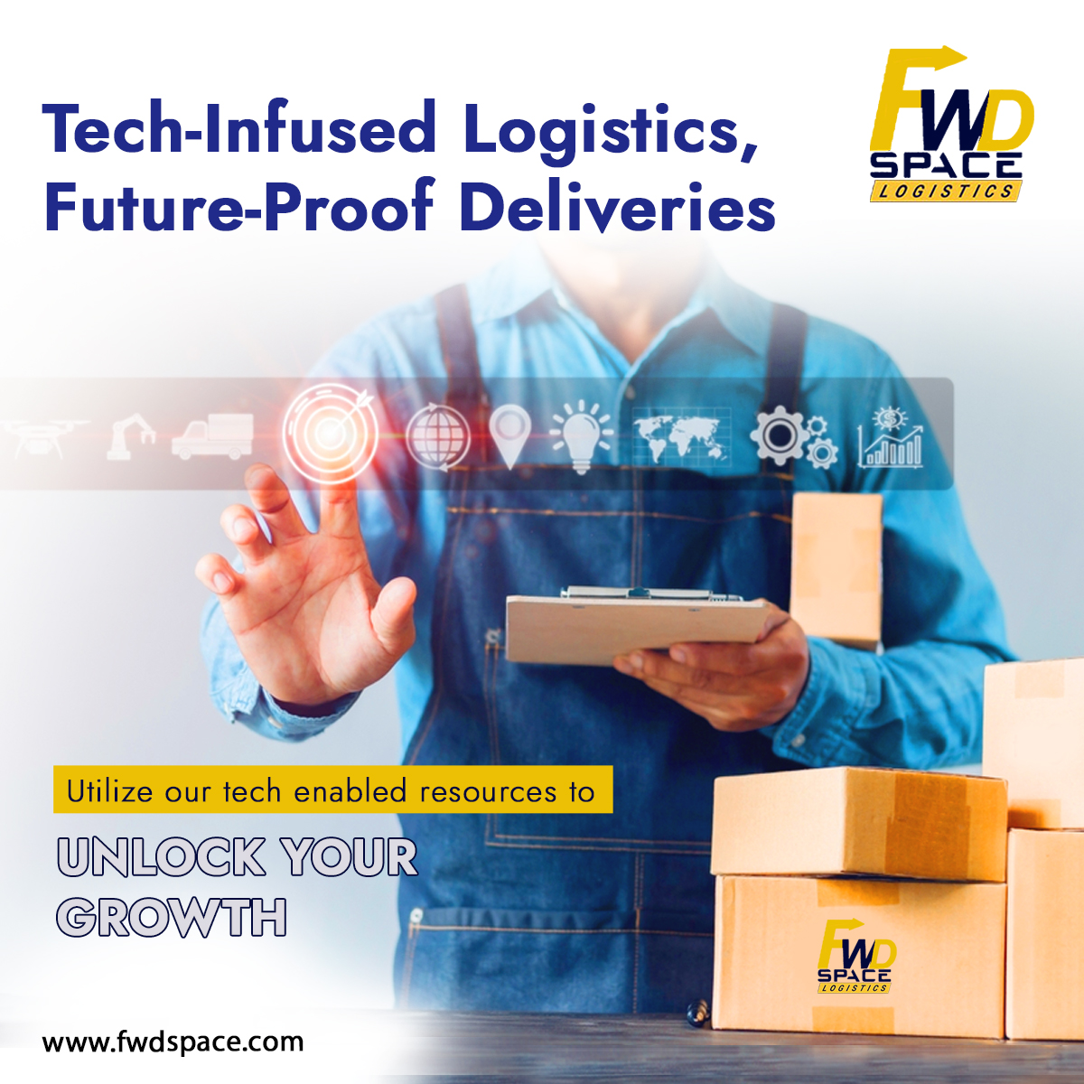 Tech-Infused Logistics,
Future-Proof Deliveries

Cc
LOGISTICS

   

www.fwdspace.com