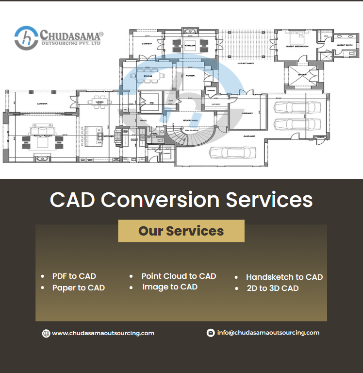 CHUDASAMA

 

CAD Conversion Services

© PDF to CAD * PointCloudto CAD  « Handsketch to CAD
* Paper to CAD CRETE * 2D1to 3D CAD

[YOR UPRSRRPIeN [LN