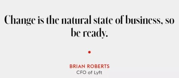 Change is the natural state of business. so
be ready.

BRIAN ROBERTS
Lytt