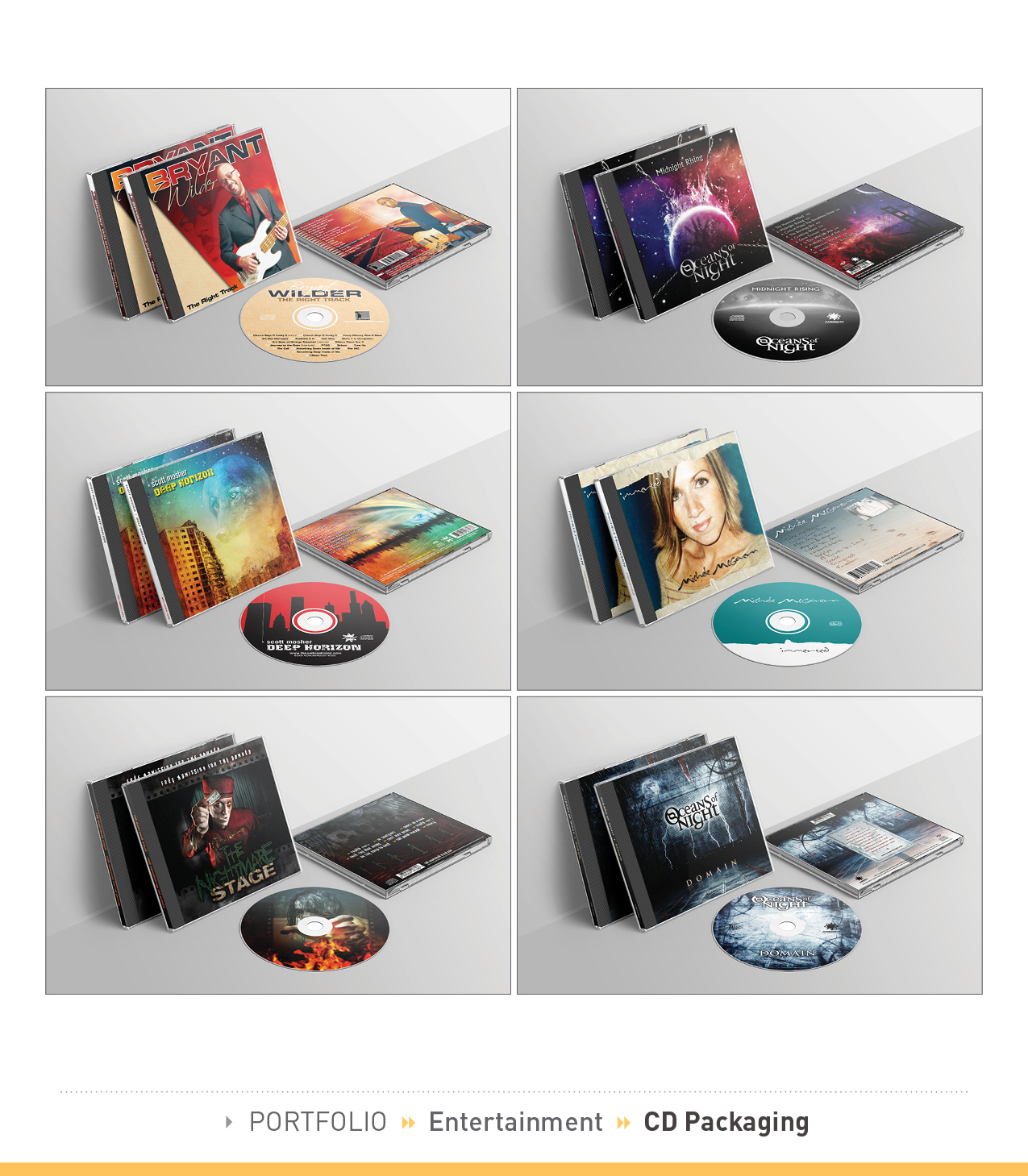 » PORTFOLIO » Entertainment » CD Packaging