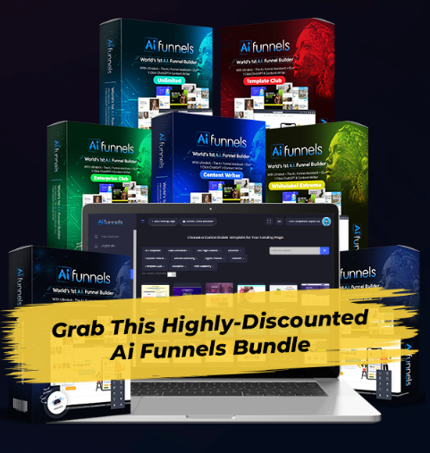 Grab This Highly-Discounted
Ai Funnels Bundle
