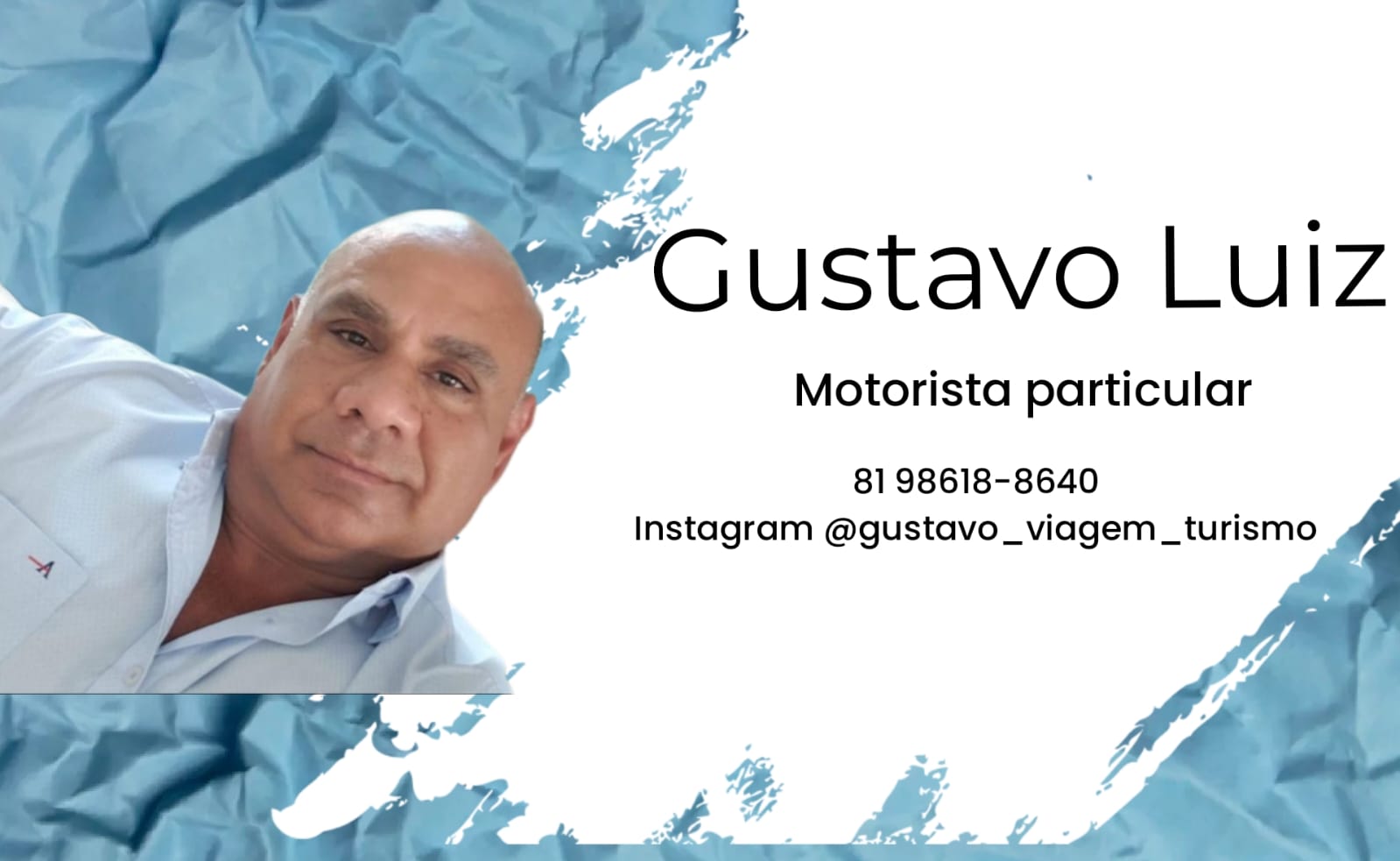 Motorista particular

8198618-8640
Instagram @gustavo _viagem _turismo
