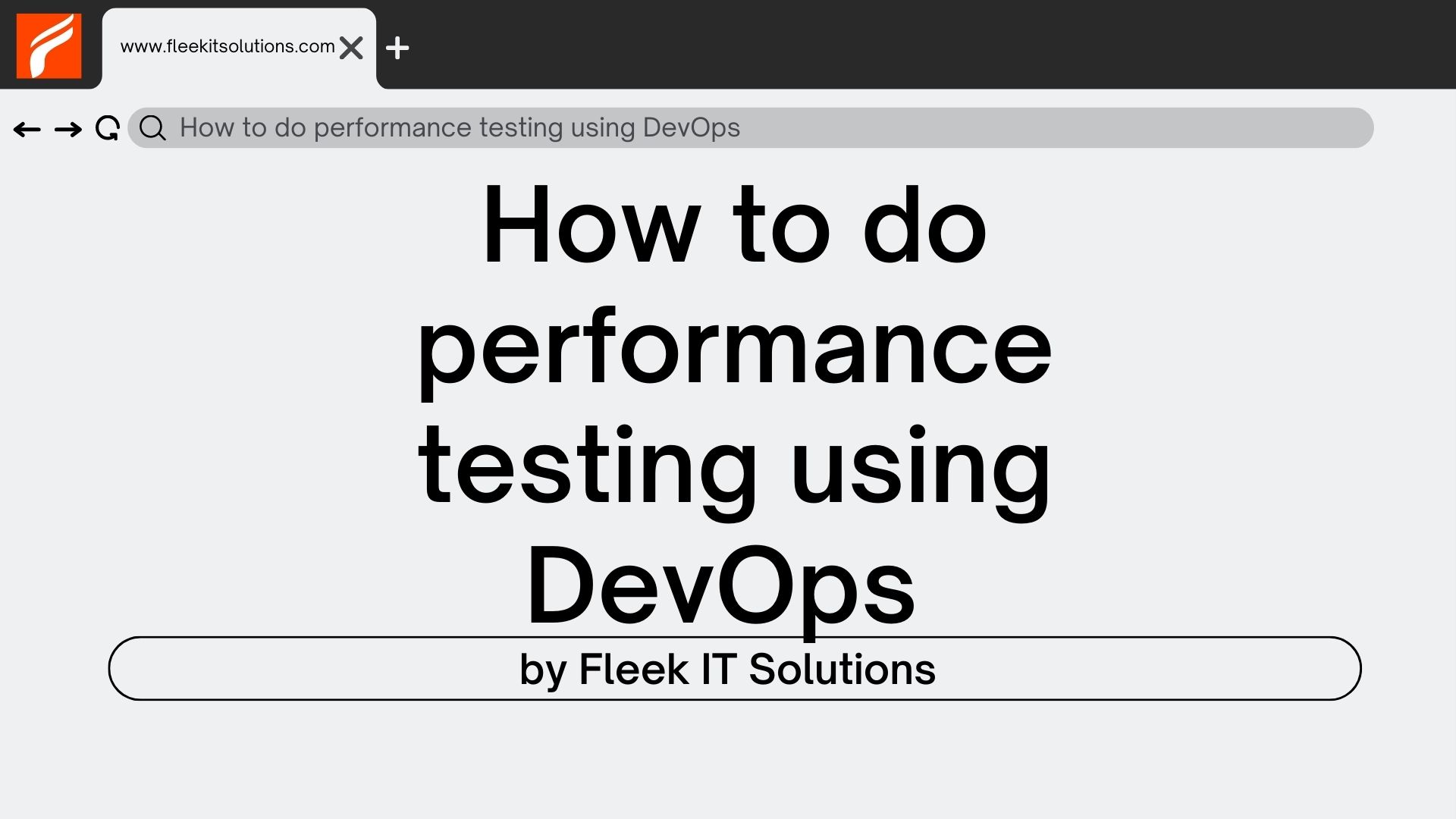 « -» Q Q How to do performance testing using DevOps

How to do
performance
testing using

DevOps
arabe