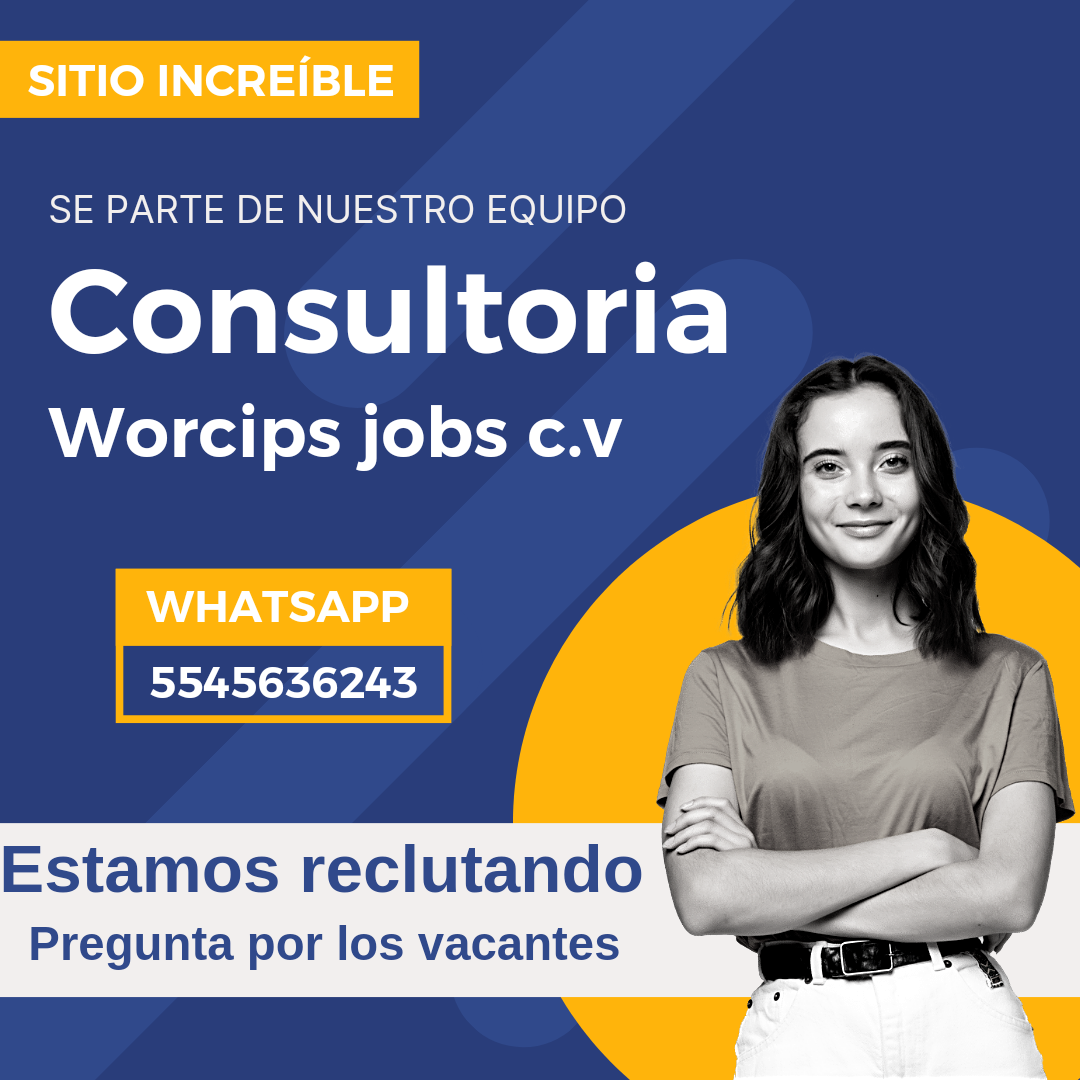 SE PARTE DE NUESTRO EQUIPO

Consultoria

Worcips jobs c.v =

Estamos reclutando

   

TQ

Pregunta por los vacantes