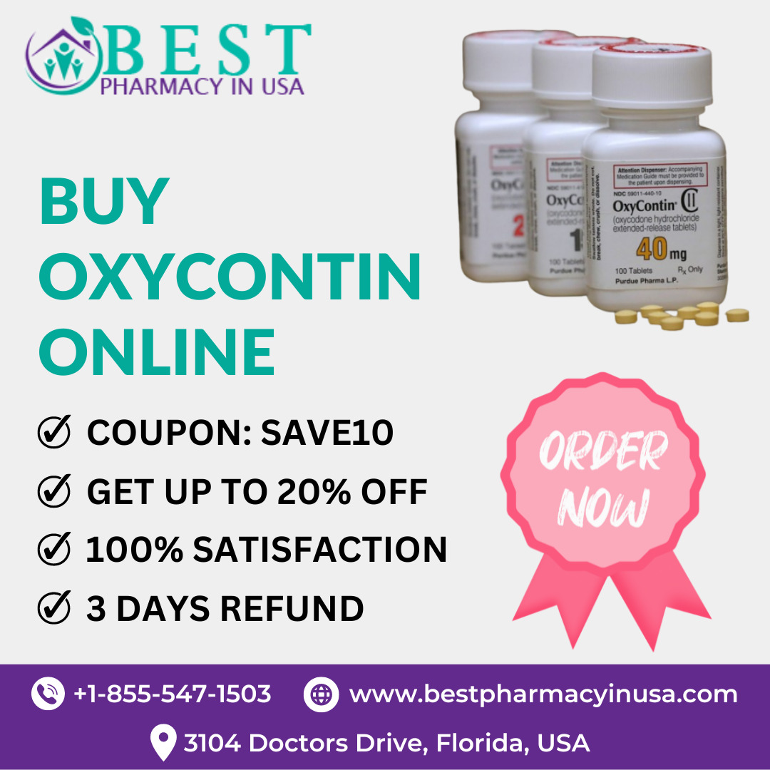 »
@ BES fi

BUY
OXYCONTIN
ONLINE

@ COUPON: SAVE10

@ GET UP TO 20% OFF
@ 100% SATISFACTION
@&amp; 3 DAYS REFUND

 

() +1-855-547-1503 www.bestpharmacyinusa.com

 

Q 3104 Doctors Drive, Florida, USA