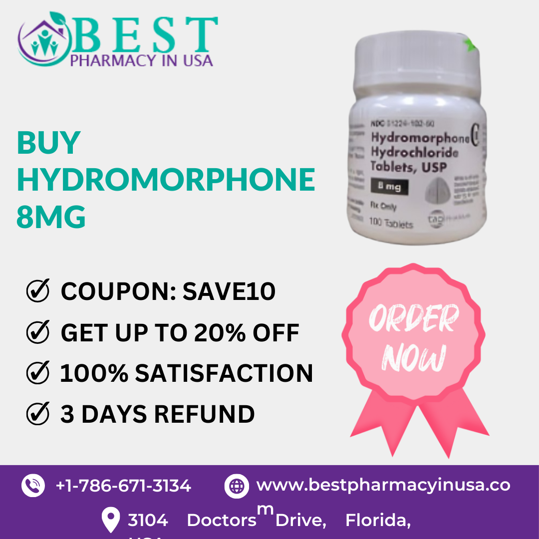 &amp;BEST )

PHARMACY IN USA

yp — «
BUY = riromerphen
HYDROMORPHONE Emmy =!
8MG Re 8 -~ ]

 

@&amp; COUPON: SAVE10

&amp; GET UP TO 20% OFF
@ 100% SATISFACTION
@&amp; 3 DAYS REFUND

® +1-786-671-3134 www.bestpharmacyinusa.co

 

Q 3104 De Tey Florida,