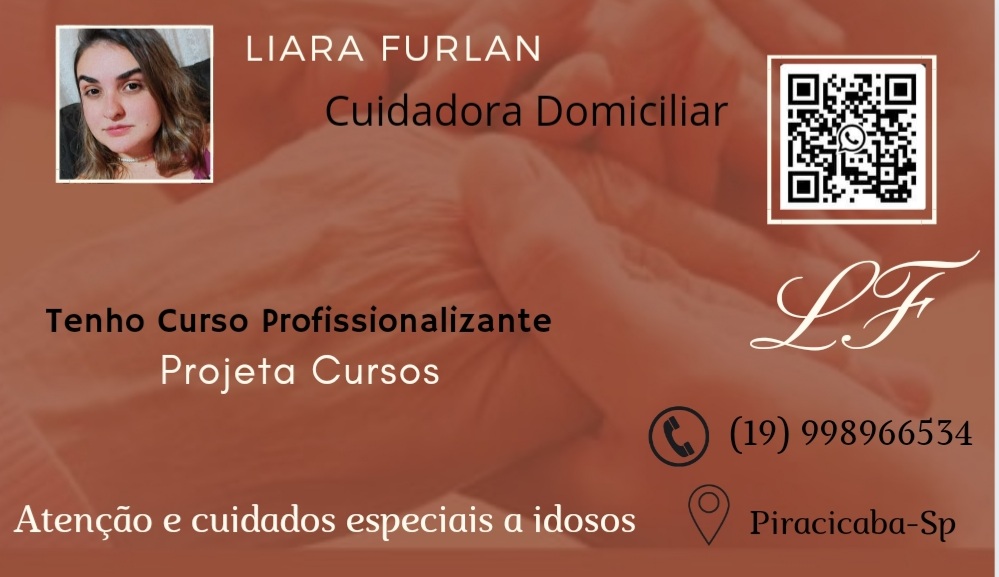| LIARA FURLAN

 

Projeta Cursos

Atencao e cuidados especiais a idosos