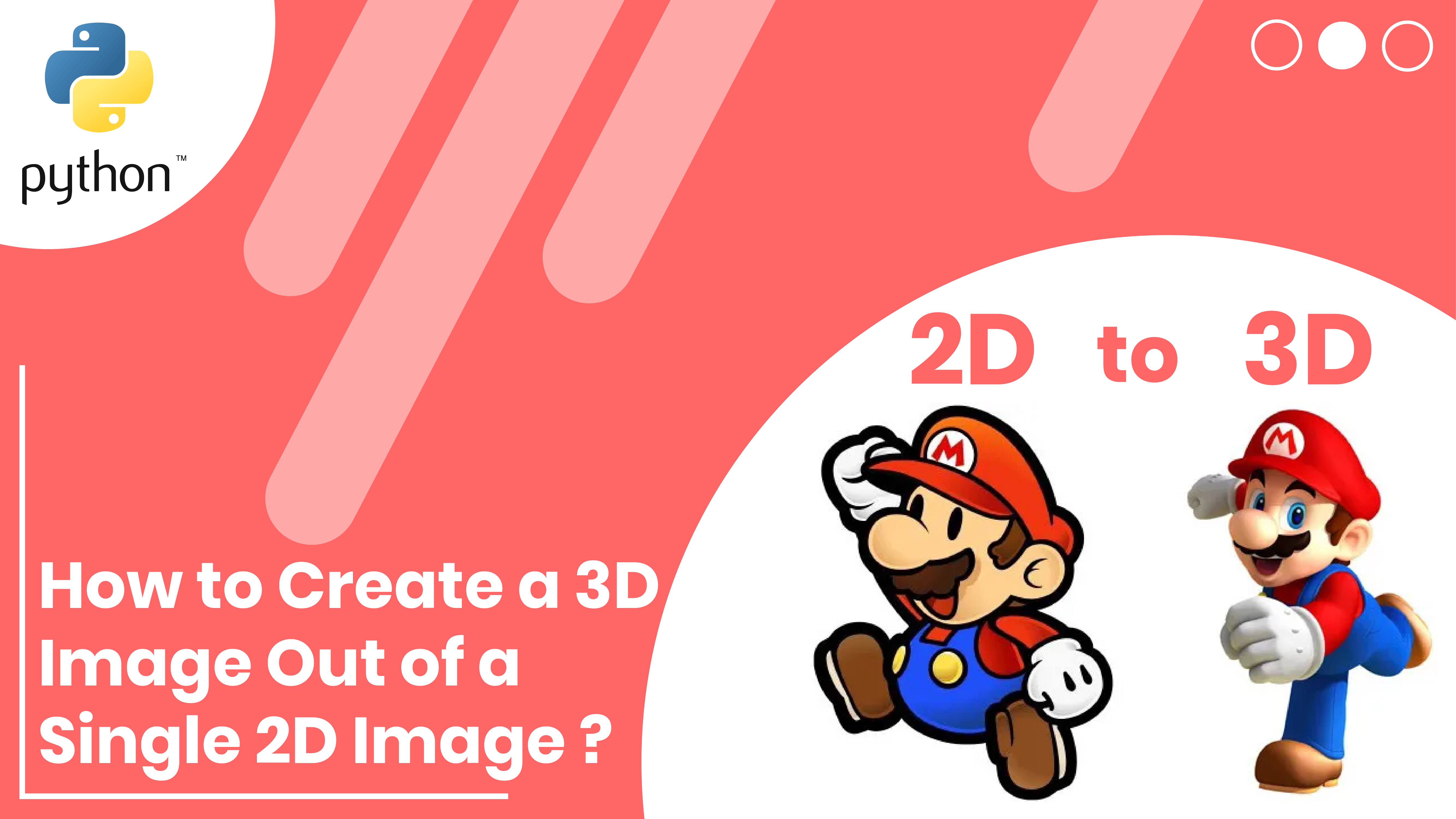 How to Create a 3D

Image Out of a
Single 2D Image ?