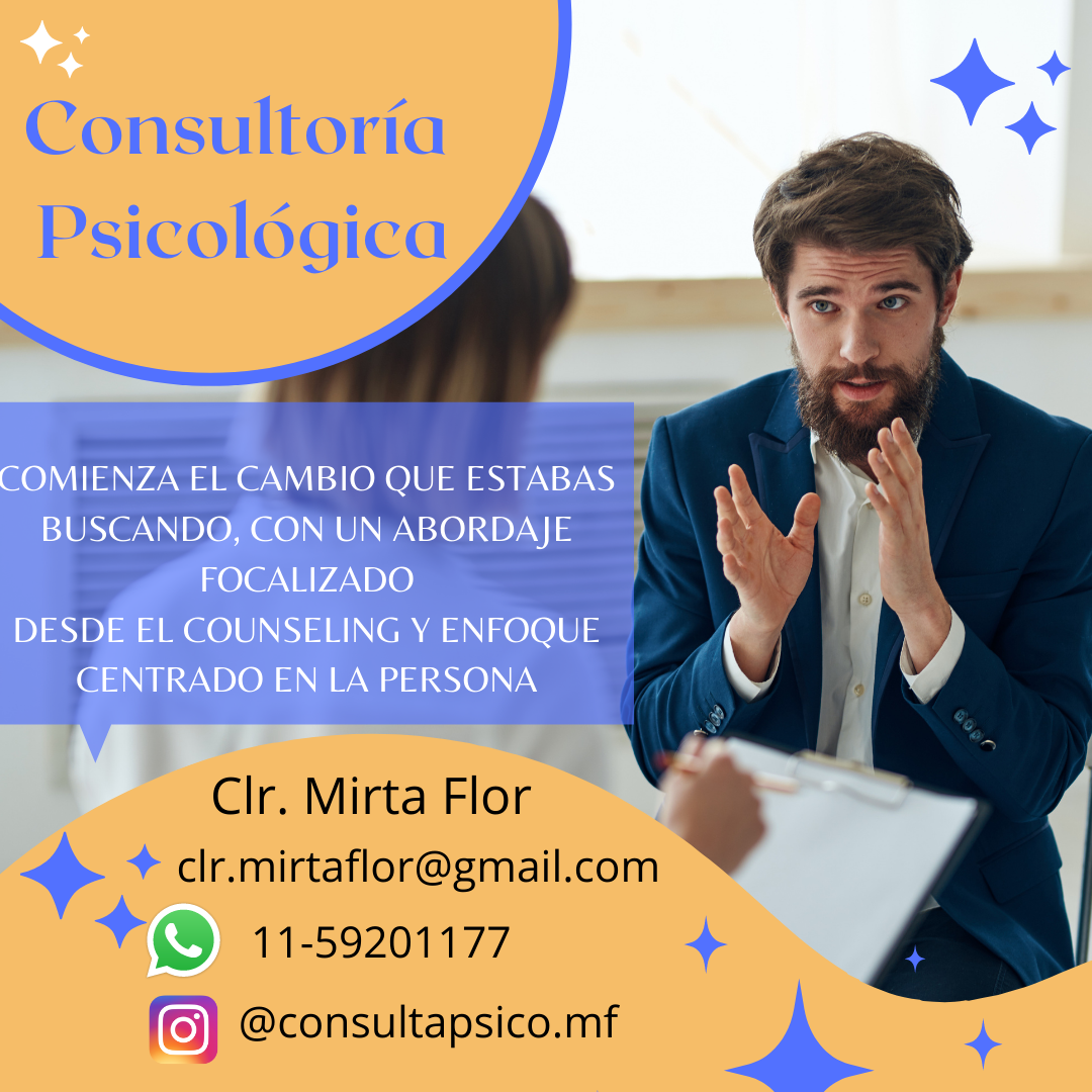 Consultoria

Psicologica

Clr. Mirta Flor
+ clr.mirtaflor@gmail.com
11-59201177

©) @consultapsico.mf A +