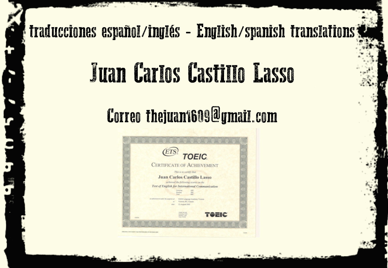 Juan Carlos Castillo Lasso

Correo thejuani603@gmail.com

~
5 roeic