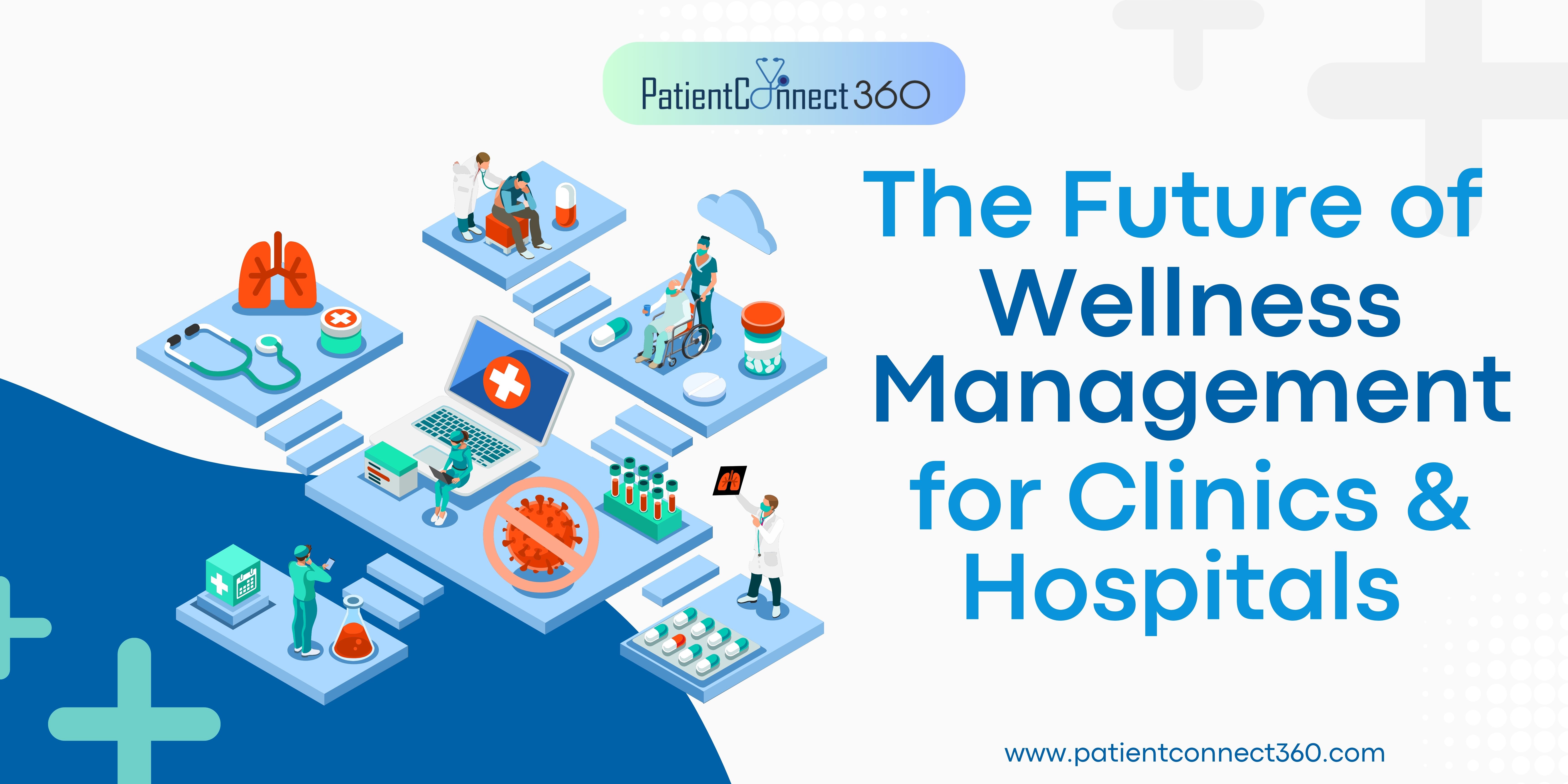 DatientCo Anect 360

The Future of
Wellness

for Clinics &amp;
Hospitals

www.patientconnect360.com
