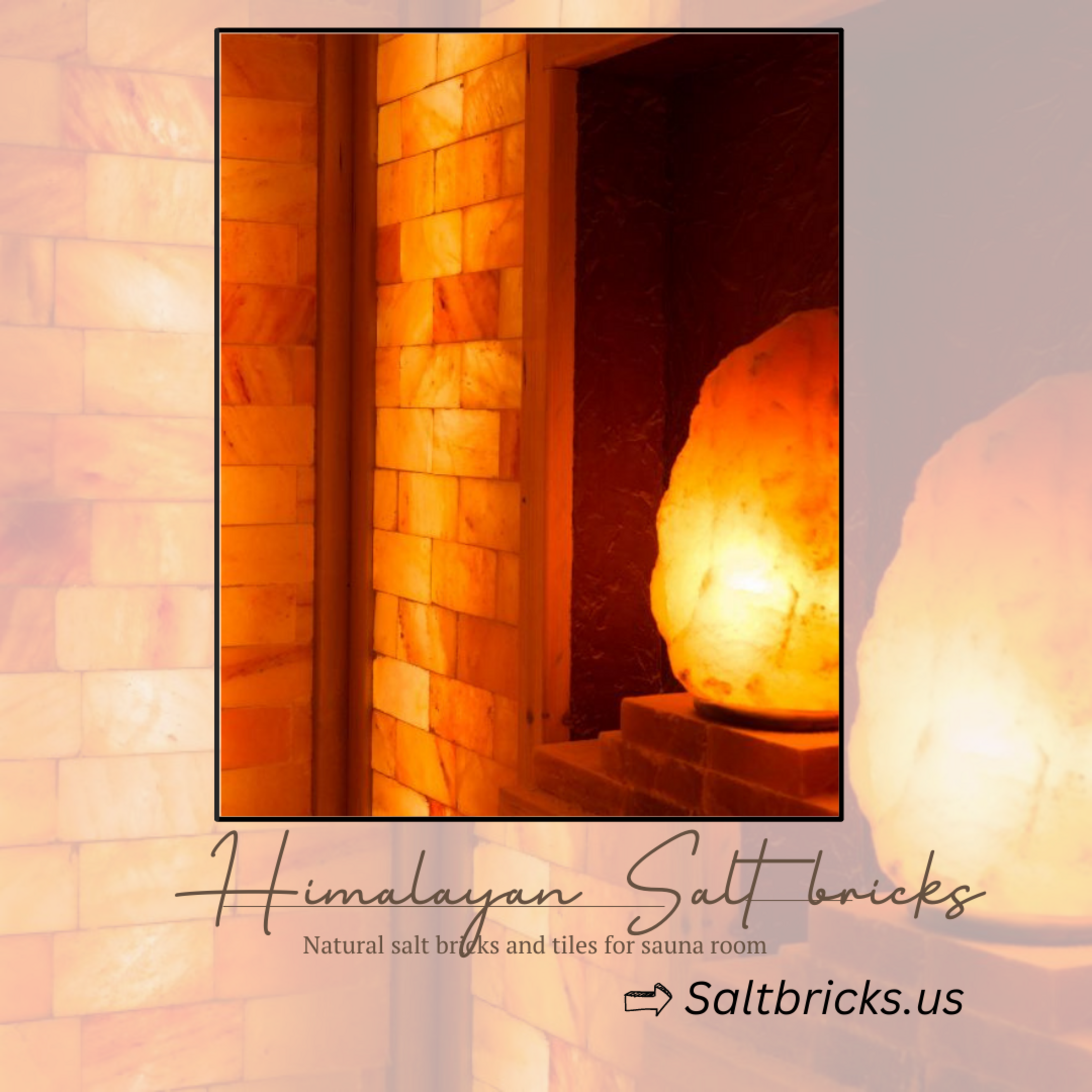 Natural salt bri{gks and tiles for sauna room

=&gt; Saltbricks.us