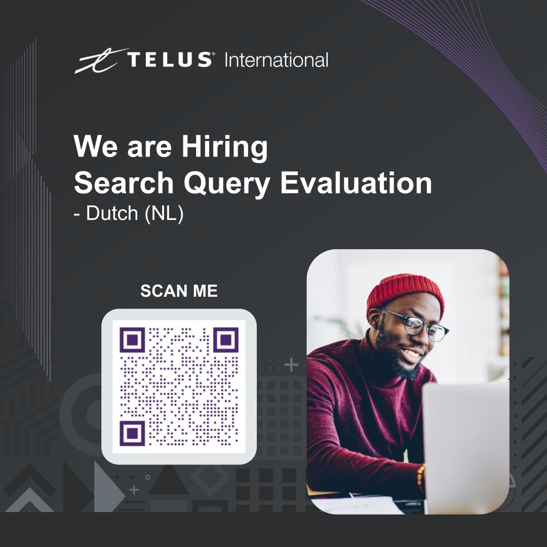 =Z TELUS International

We are Hiring

Search Query Evaluation
ROB,

Slo. 1S