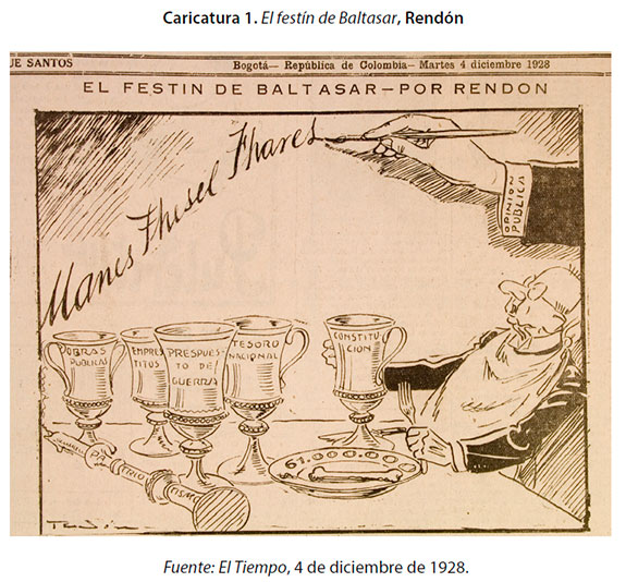Caricatura 1. El festin de Baltasar, Rendon

Co Se em TE
EL FESTIN DE BALTASAR-POR RENDON

 

4 de diciembre de 1528.