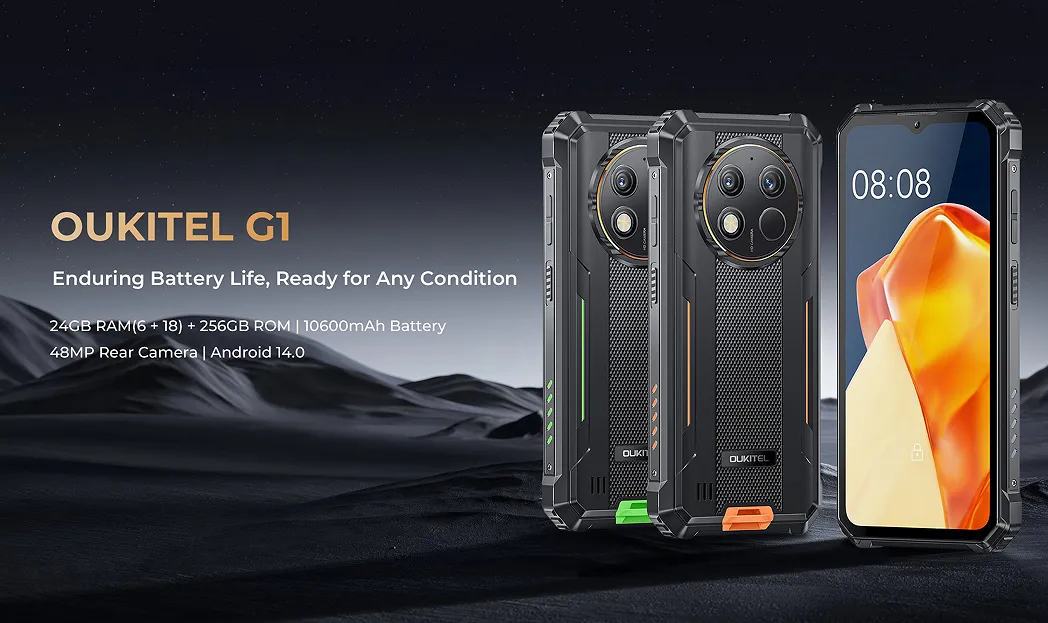 OUKITEL G1
2: ~18) + 256
48MP Rear NG 140
