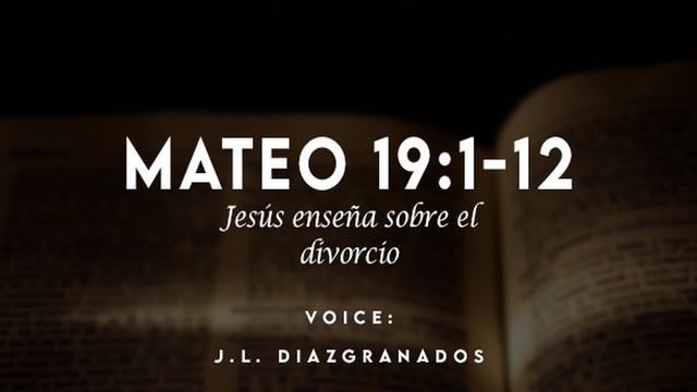 MATEO 19:1-12

BAY NR a Rd
[ei %a ty)

VOICE:
J.L. DIAZIGRANADOS