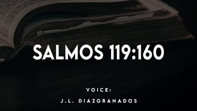 SALMOS 119:160

VOICE:

J.L. DIAZIGRANADOS