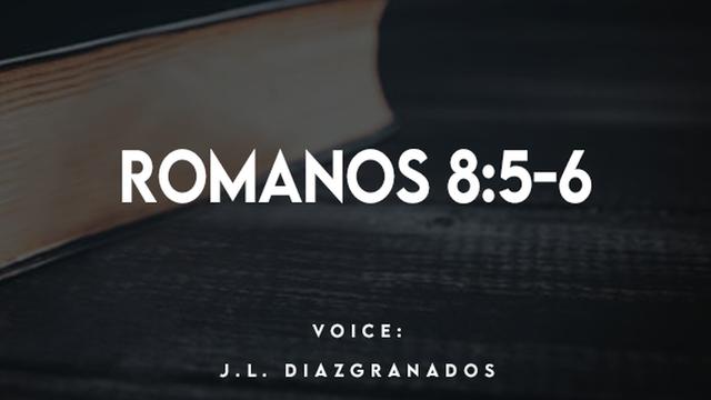 ROMANOS 8:5-6

VOICE:
J.L. DIAZIGRANADOS