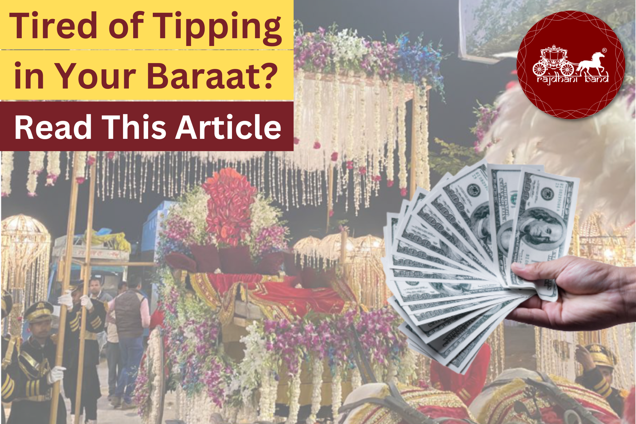 Tired of Tipping #
in Your Baraat?
Read This Article

Tsk
Bedi jib he w im
tH Hl

    

it evs
Rs os JI)