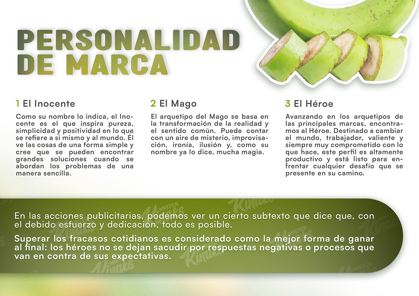 LINEAMIENTOS
DE COMUNICACION

1. Propésito

Comunica consistentemente el proposito fundamental de
la marca: empoderar comunidades a través de snacks sa-
ludables y sostenibles, apoyando a madres cabezas de
hogar y cuidando el medio ambiente.

2. Resalta el Impacto Social

Destaca las historias de las mujeres que se benefician del
empleo digno proporcionado por la marca. Comparte
testimonios y logros que demuestren el impacto positivo
en la vida de las personas.

3. Transparencia en Practicas Sostenibles

Comunica de manera transparente las practicas sosteni-
bles en la produccion. Informa sobre el uso eficiente de
recursos, la gestion de residuos y otras iniciativas que
respalden el compromiso ambiental.

4. Historias Auténticas de Produccion

Comparte historias auténticas detras de la produccién de
los palitos de platano. desde la eleccion de ingredientes
frescos hasta el proceso de reutilizacion de desperdicios.
Crea una conexion emocional con el proceso de fabrica-
cion.

5. Snacks Saludables

Desarrolla contenido educativo sobre los beneficios para
Ia salud de los snacks a base de platano. Informa sobre
los ingredientes que pueden beneficiar a los consumido-
res.

6. Compromiso con la comunidad
Manten una presencia activa en la comunidad a través de
eventos, patrocinios o colaboraciones locales. Resalta las

contribuciones directas en los proyectos sociales, educa-
tivos y culturales.

7. Promociona la sostenibilad

Destaca las iniciativas y logros especificos en sostenibi
dad. Informa metas alcanzadas, resalta tus contribucio-
nes directas y cualquier reconocimiento

J, MISTER