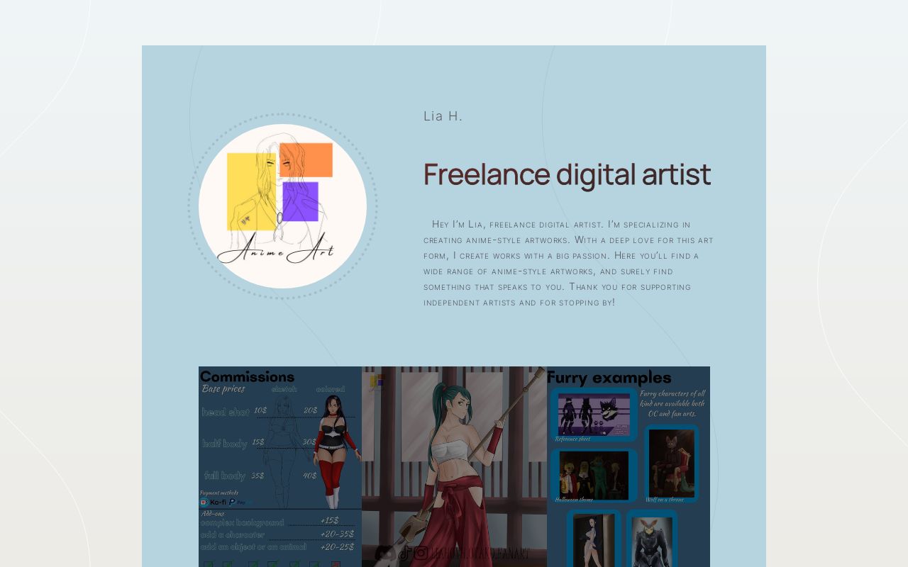 Freelance digital artist