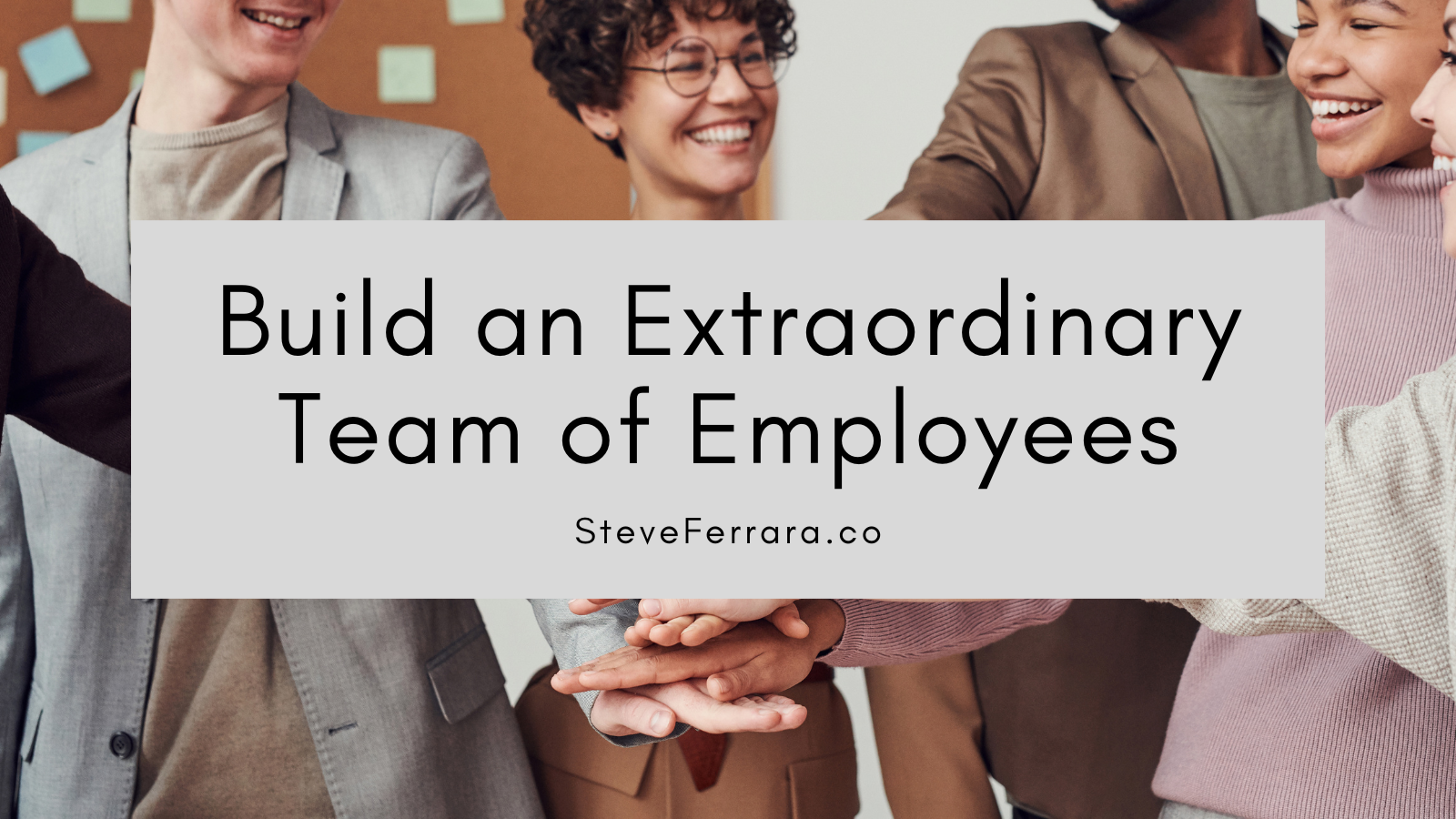 Build an Extraordinary
Team of Employees

SteveFerrara.co