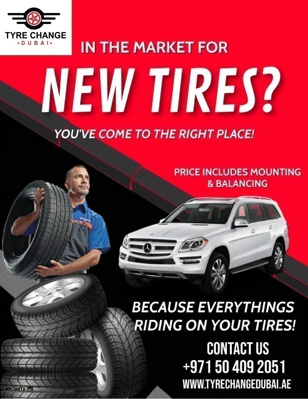TYRE CHANGE

a |N THE MARKET FOR

NEW TIRES?

YOU'VE COME TO THE RIGHT PLACE!

 

PRICE INCLUDES MOUNTING
nw LE FTV el[Yd

 

4 g . § - bY a Q ;
F 4 BECAUSE EVERYTHINGS

\

= A, RIDING ON YOUR TIRES!
ass S ETAT
wo +7150 409 2051
as [GTI