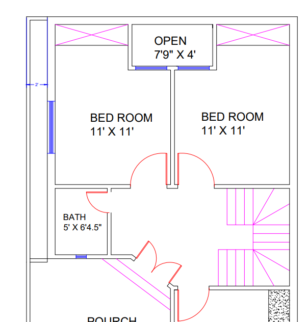 BED ROOM BED ROOM

 

 

1x mx
/ \
LL | _
\
BATH |
5X 645 T
=

 

 

BAL IDL