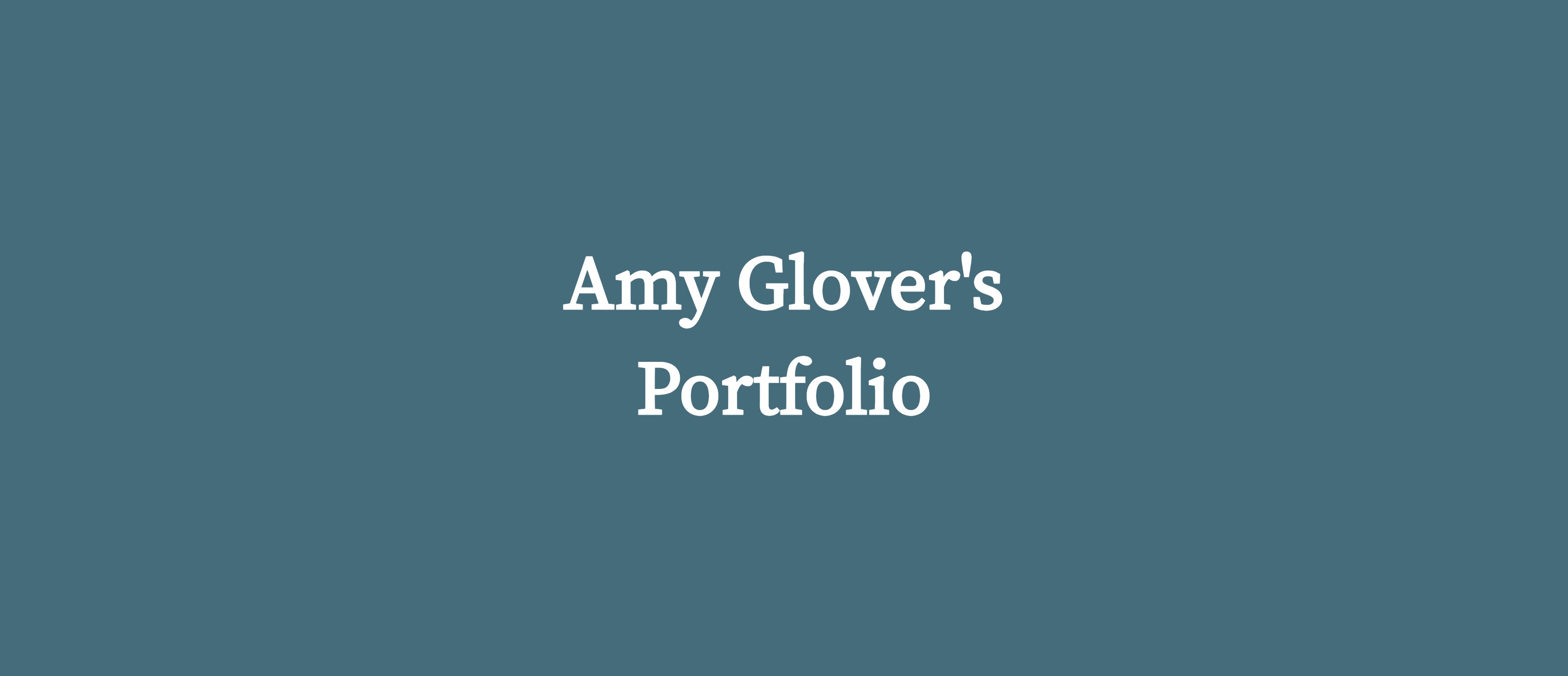 Amy Glover's
| ey guio)ile